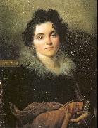 Orest Kiprensky Darya Khvostova oil painting